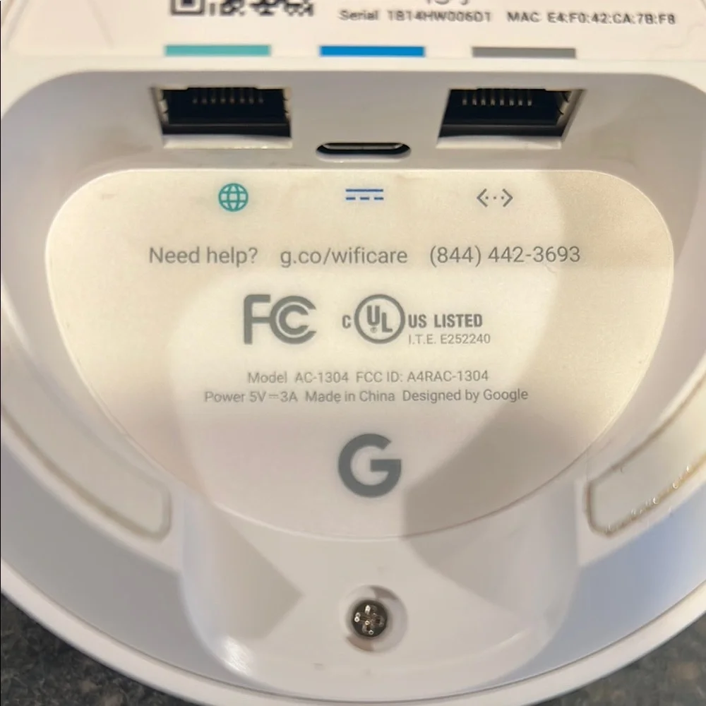 Google Wi-Fi Router AC-1304